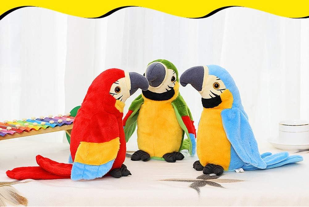 Stuffed parrot toy top