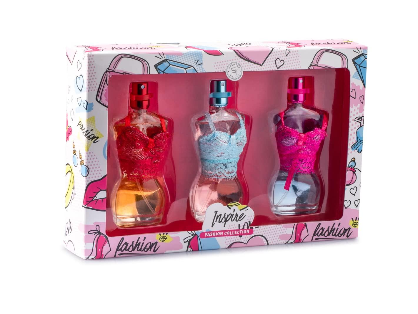 Body Spray Mist Perfume Fragrance for Girls, 3 Piece Eau De Parfum Gift