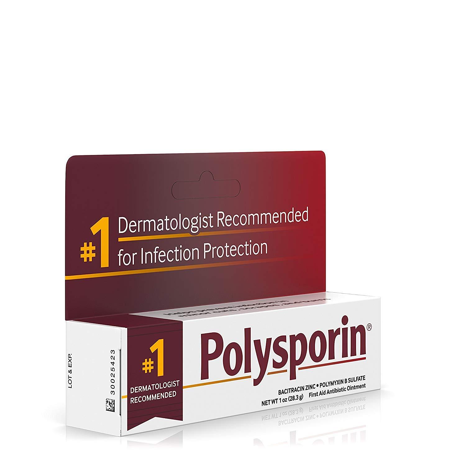 Polysporin First Aid Antibiotic Ointment Without Neomycin, Travel Size