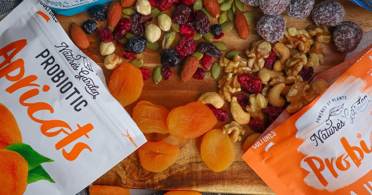 Nature's Garden Probiotic Apricots Probiotic Dried Fruit, Plump Dried