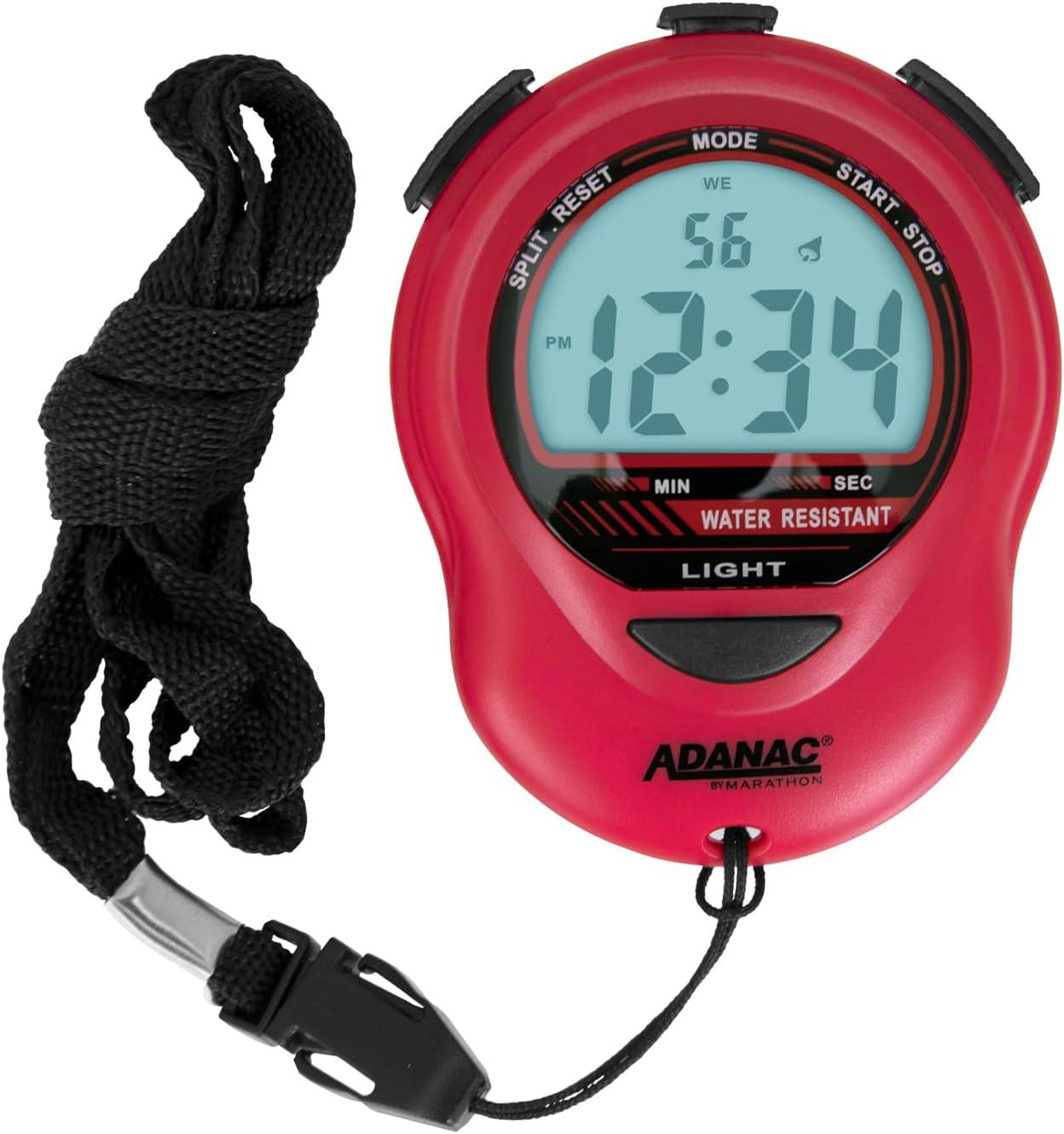 Stopwatch Timer Marathon Adanac 4000 Digital Stopwatch 1/100th