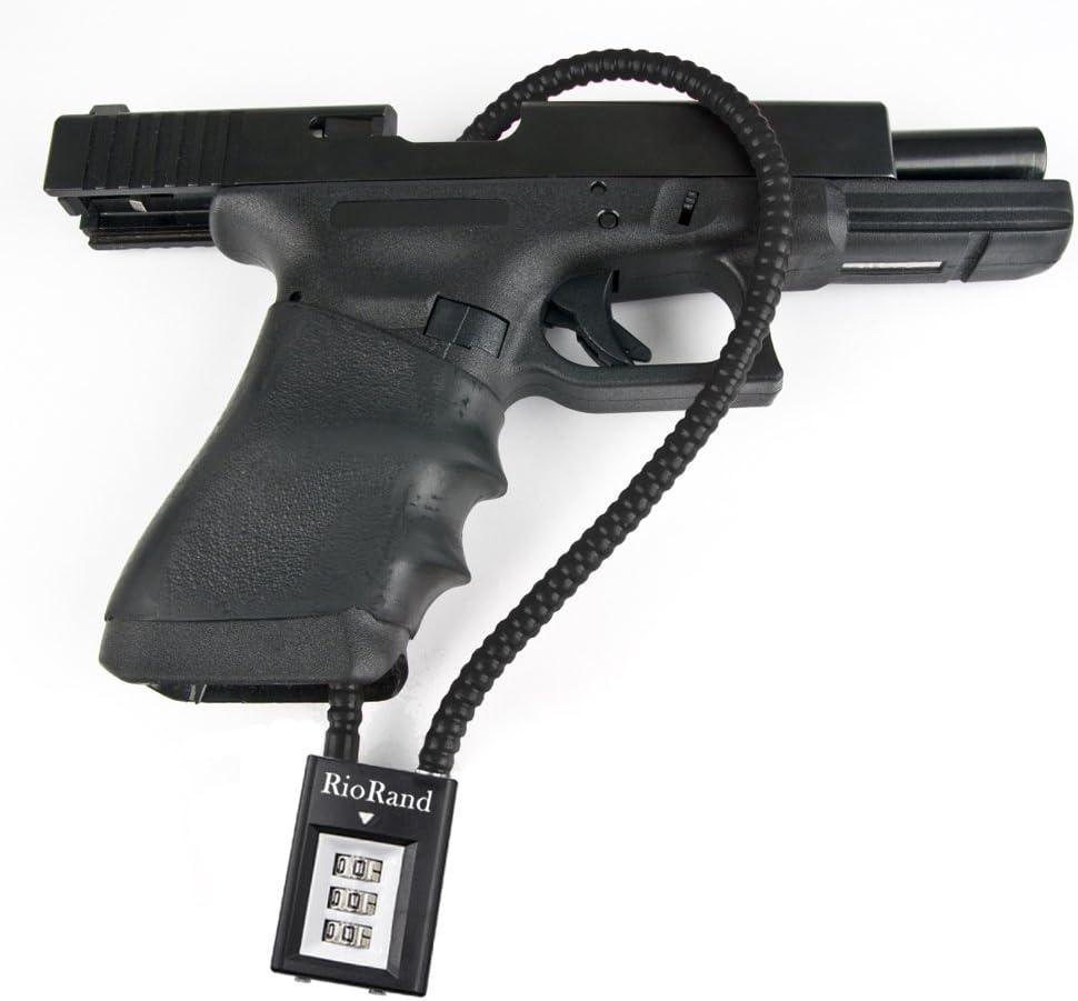 RioRand Trigger Lock 3 Digit Combination 15 Inch Gun Cable Lock 3PCS
