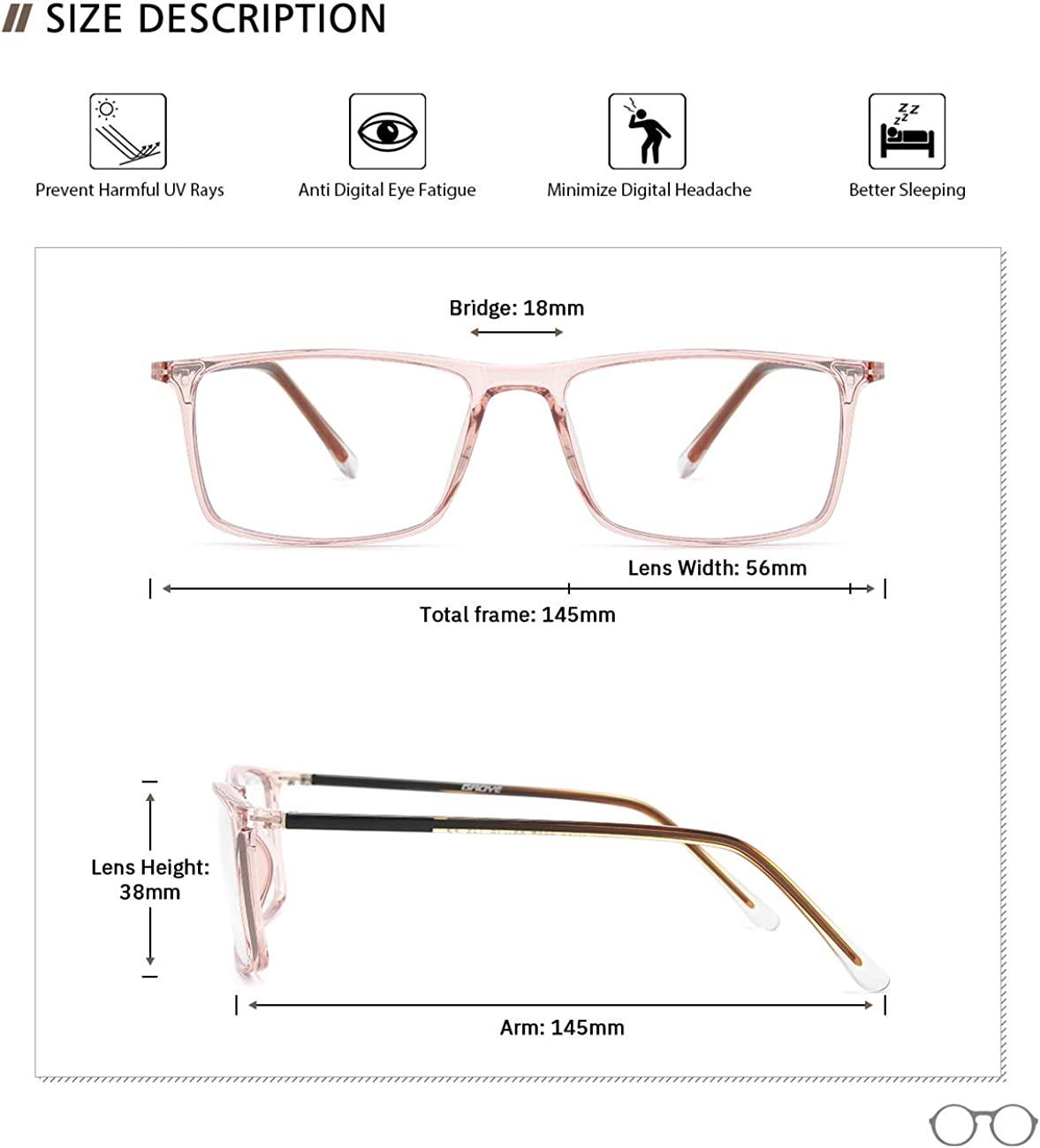 Mens Women Clear Fake Lens Square Frame Eye Glasses Designer