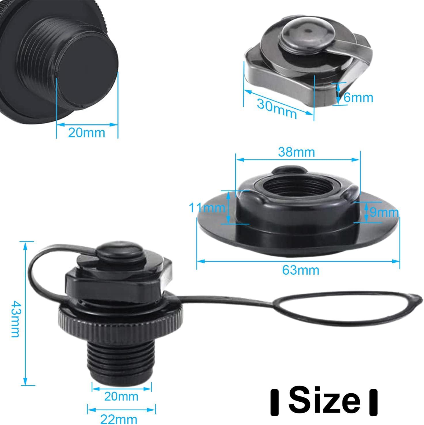 Inflatable Boat Air Valve, 2pcs Air Valve Inflatable Boat Spiral Air