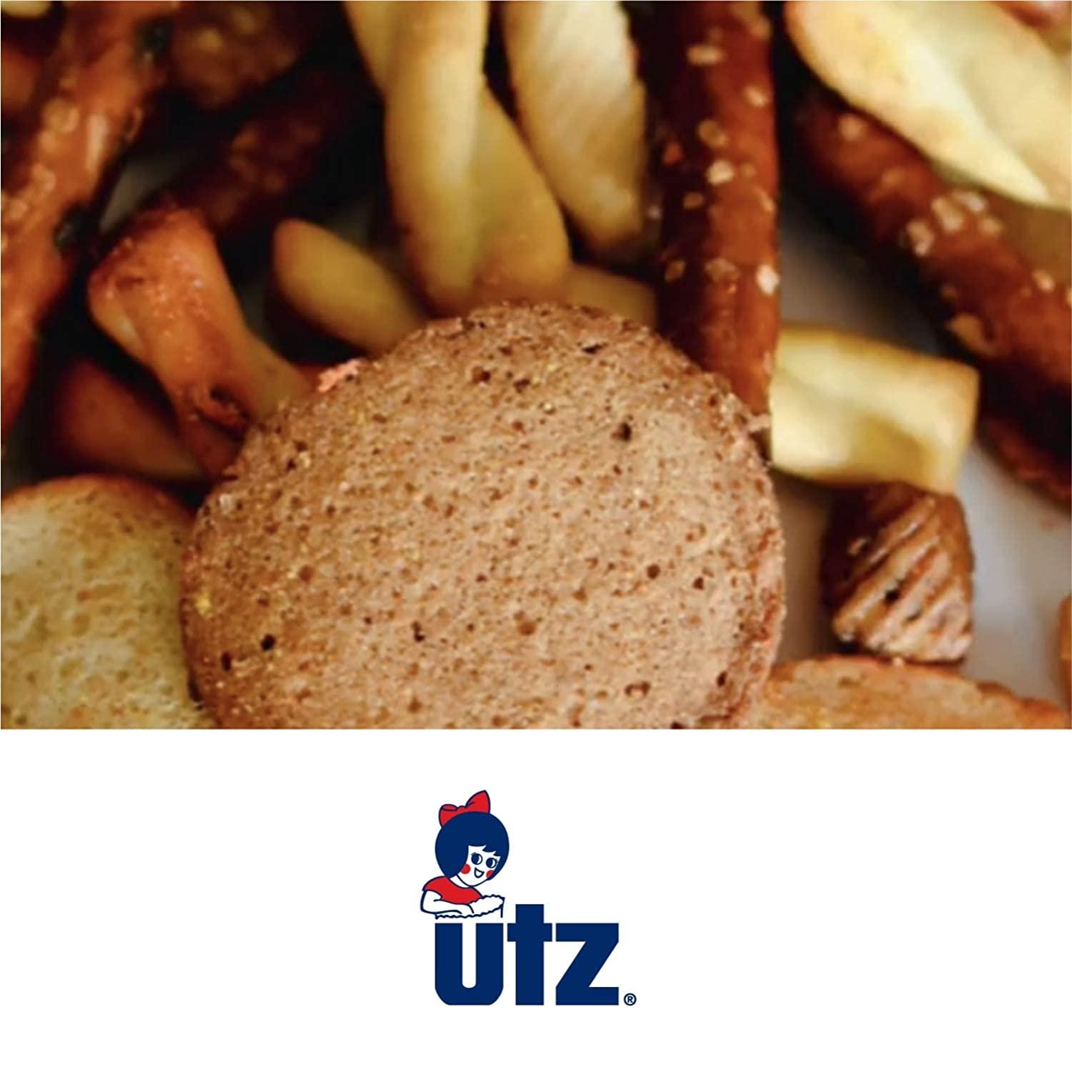 Utz Pub Mix, 42 Oz. Barrel, Savory Snack Mix with a Blend of Crunchy