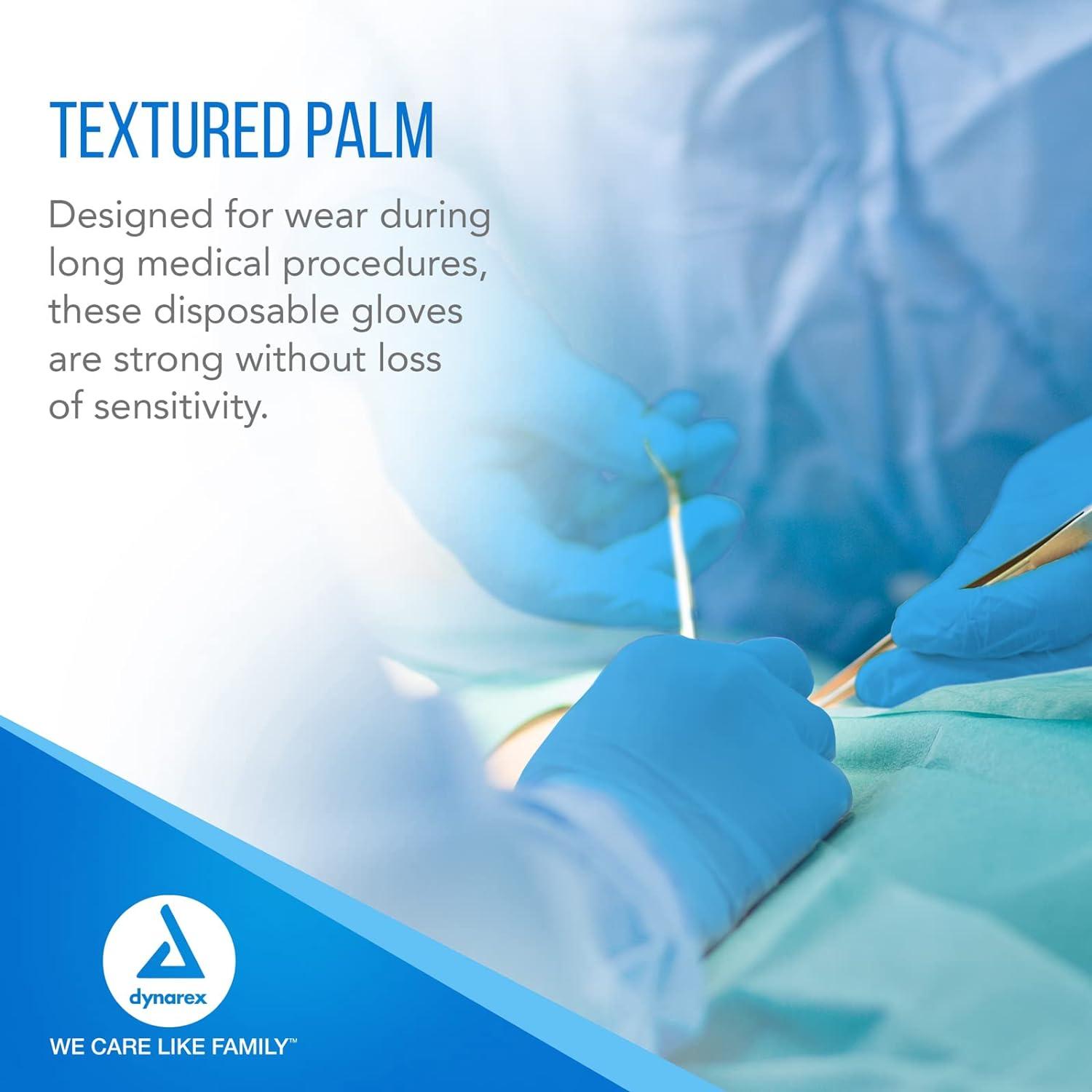 Dynarex Sterile Disposable Nitrile Surgical Gloves PowderFree