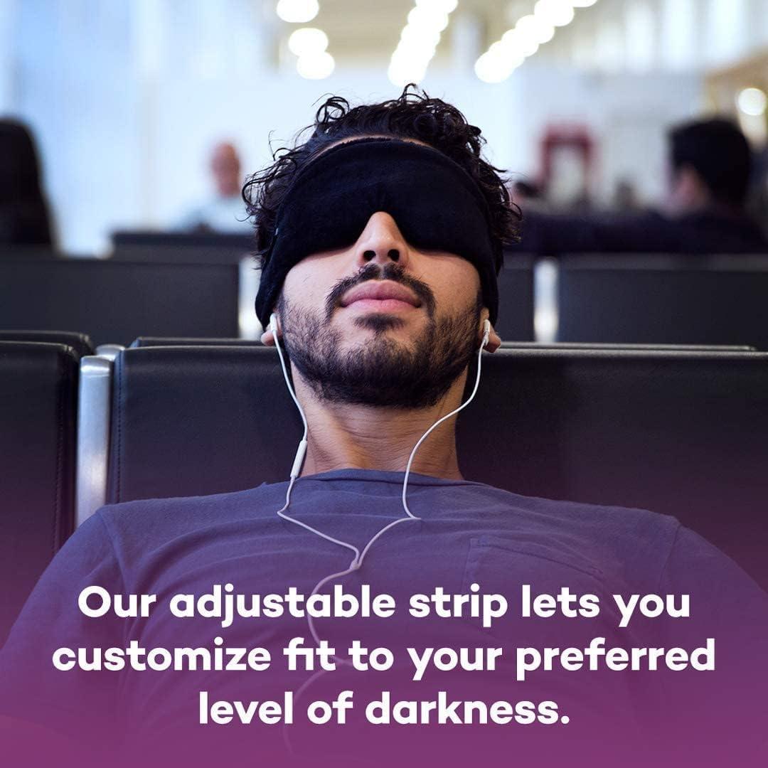 Travel Pillow, Memory Foam Neck Pillow With 360-Degree Head Support Washable Breathable Plane Pillow Airplane Travel Kit Eye Masks Earplugs Luxury Bag Dark