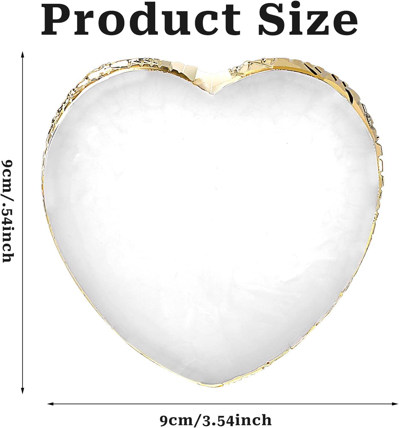 Sibba Resin Nail Art Palette Nail Mixing Palette Polish Color Mixing Plate  Golden Edge Nail Holder Display Board Heart Shape Cosmetic Mixing Tools