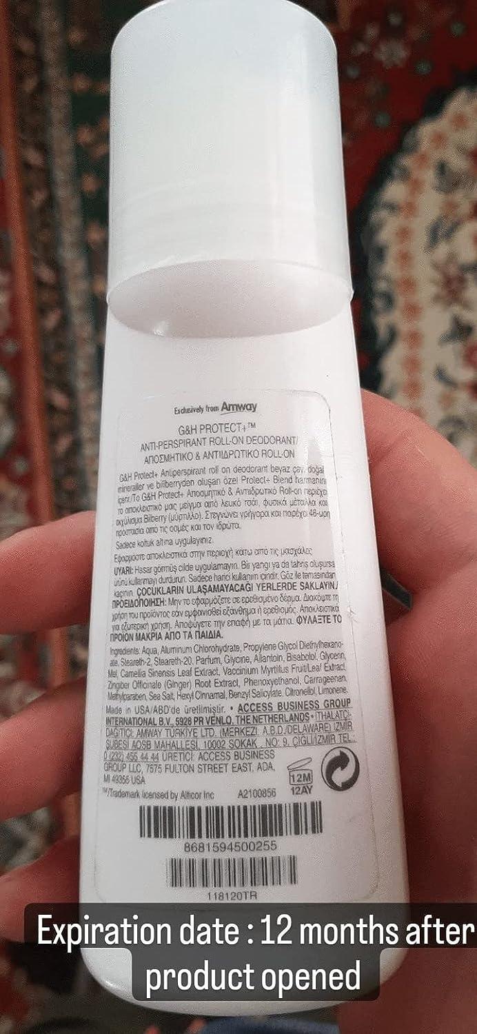 Amway G&H PROTECT+ Deodorant and Antiperspirant Rollon 3.38 oz Long