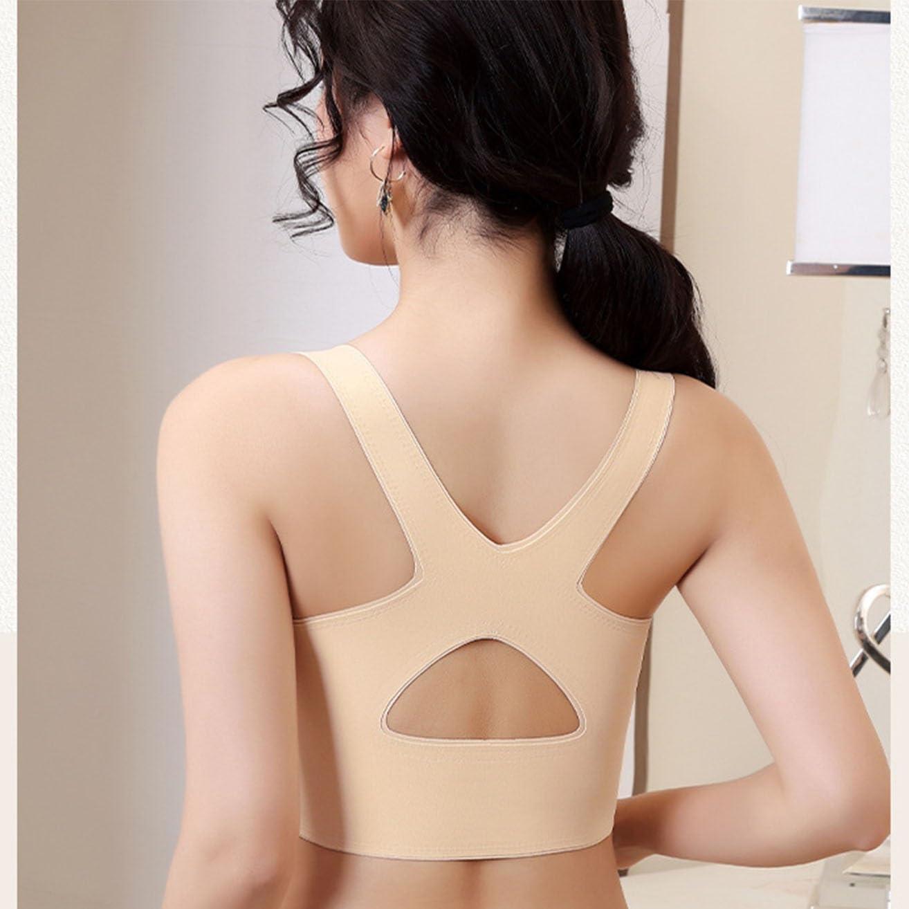 XWSM Dual Support Breast Correction Correct BH Adjustable compression Push Up Sport Bhs Bunsters side buckle Wirefree Pad For Women XXL/XX-Large Skin XWSM Dual Support Breast Correction Correct BH Adjustable compression Push Up Sport Bhs Bunsters side buckle Wirefree Pad For Women XXL/XX-Large Skin