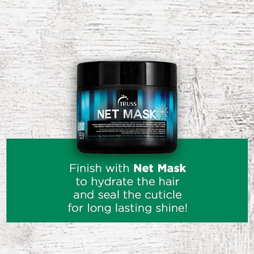 TRUSS Net Hair Mask Bundle with Deluxe Prime Hair Treatment and Miracle