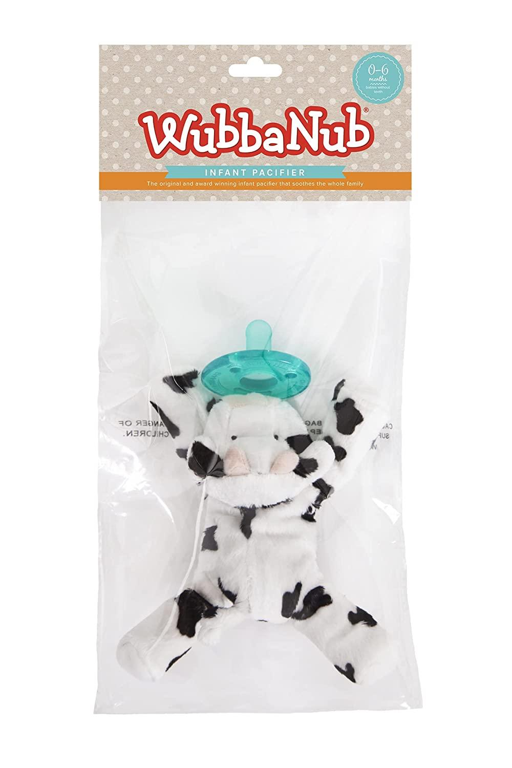 WubbaNub Cow Infant Pacifier Adorable Animal Design Soothing
