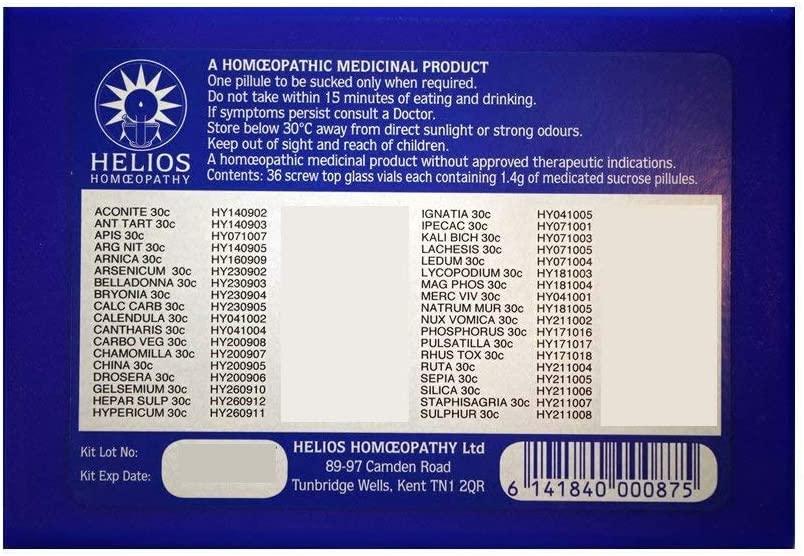 Helios Homeopathy 36 Homeopathic Remedy Deluxe Family Kit