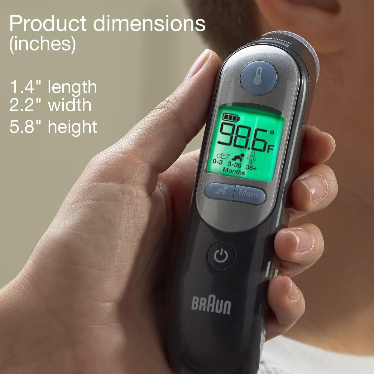privaat speling Universiteit Braun ThermoScan 7 Digital Ear Thermometer for Adults, Babies, Toddlers and  Kids Fast, Gentle, and Accurate Results Black