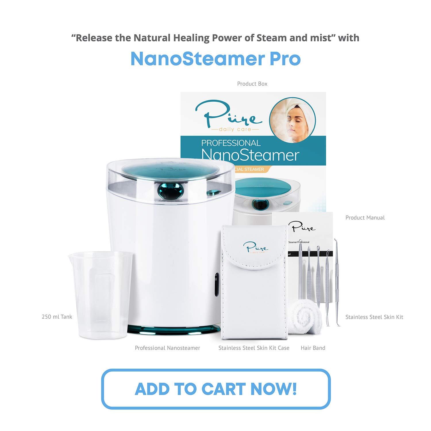 NanoSteamer PRO 4-in-1 Nano Ionic Facial Steamer for Spas - 30 Min