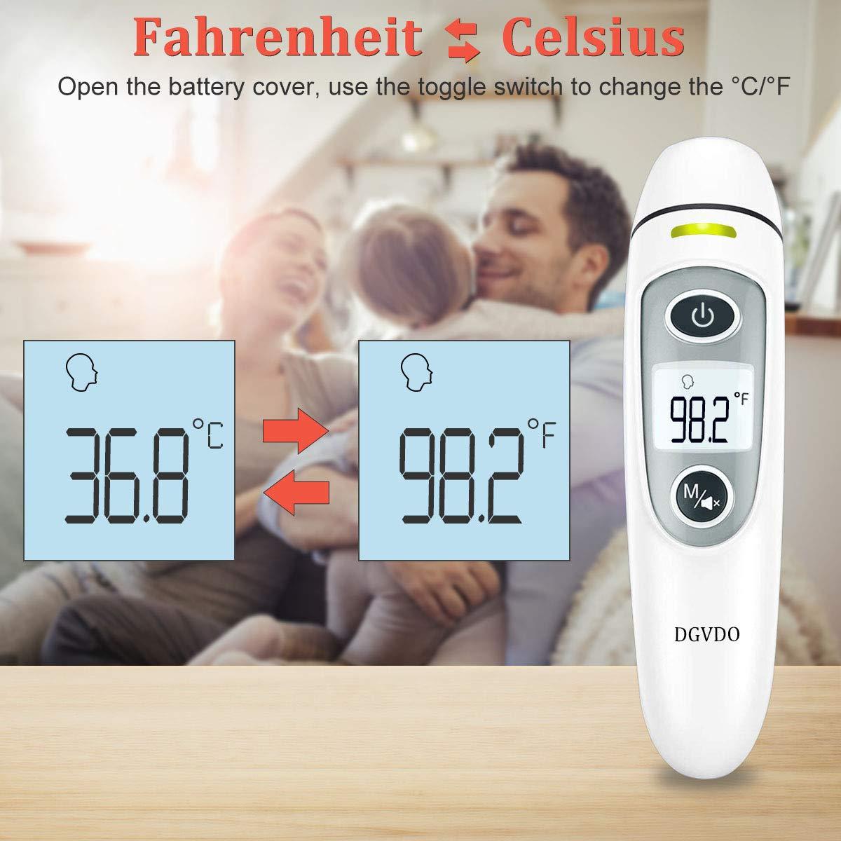 NonContact Forehead Thermometers, No Touch Digital Infrared