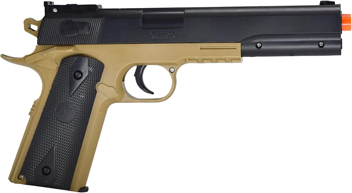 Soft Air COLT RIS Spring Airsoft Rifle and Pistol OnDuty Kit, Tan