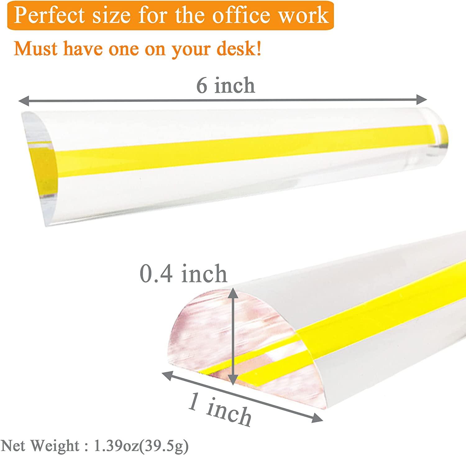 MAGDEPO 2X Bar Magnifier with Color Guiding Line + 2X Stick Mini Bar