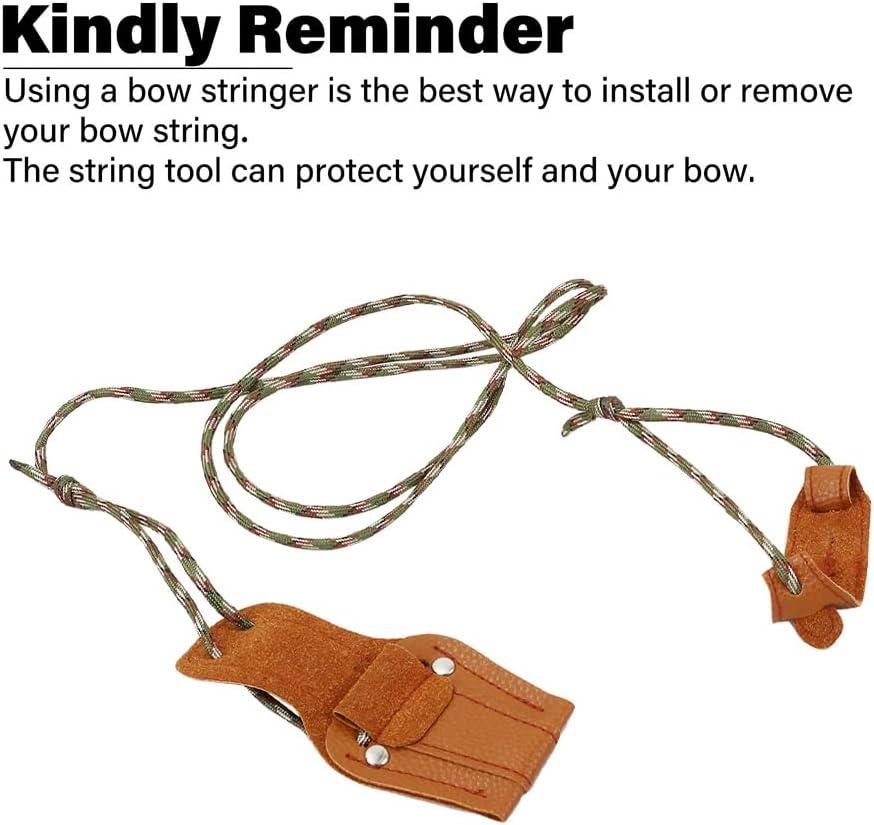 SOPOGER Archery Recurve Bow Stringer Tool Protective Bow String Tool