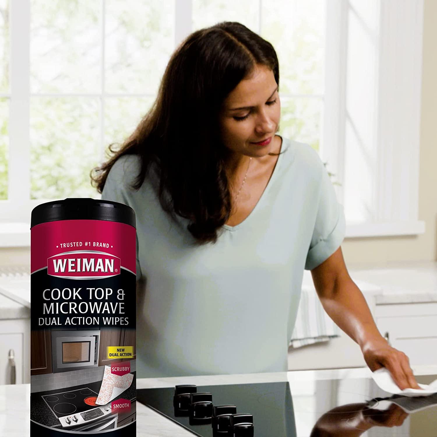 Weiman Cooktop Microwave Cleaning Wipes Pack of 30