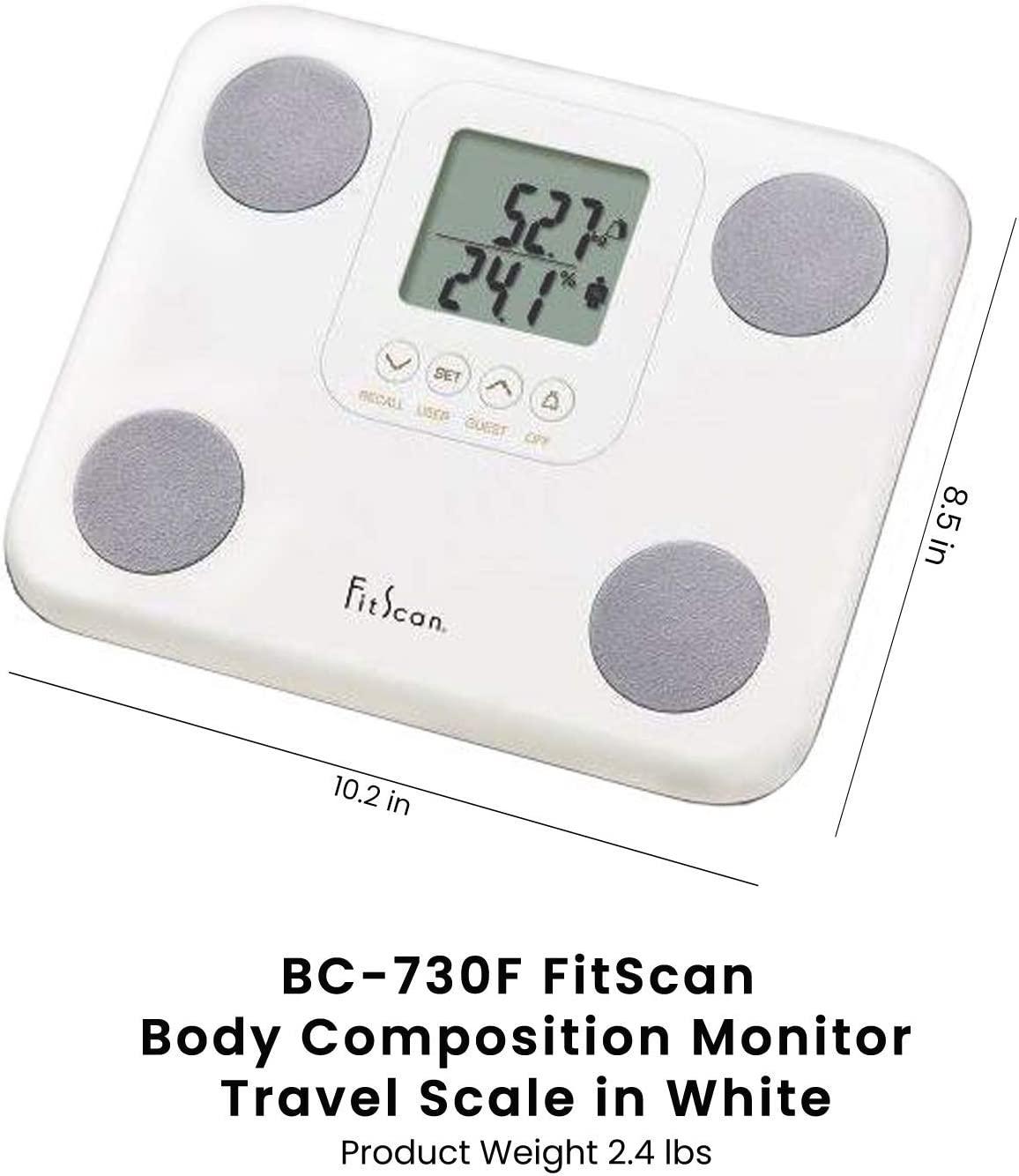 Tanita BC730F FitScan Body Composition Monitor Scale White Accurate