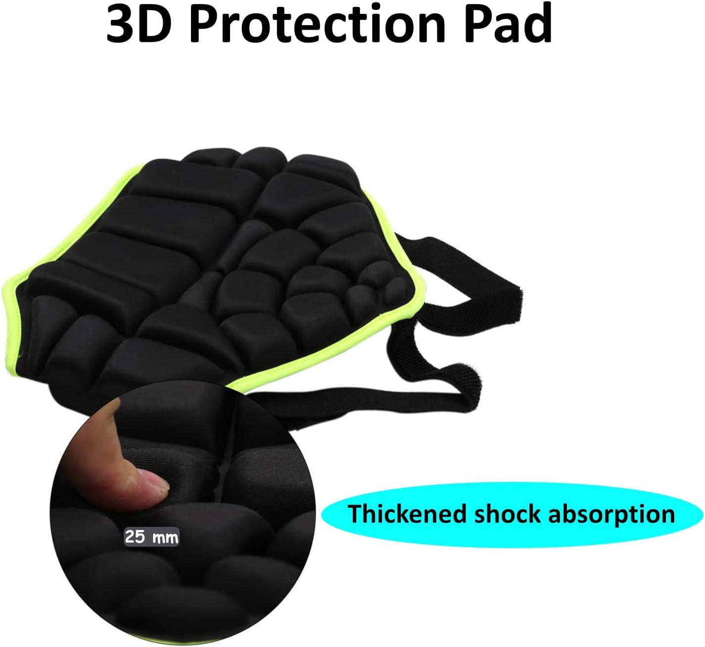 Roller Skates Hip Butt Pad, Children Anti-drop Short Pants Protective Clothing Hip Protection Cushion For Ski Skating Snowboard (Color : D1, Size : M