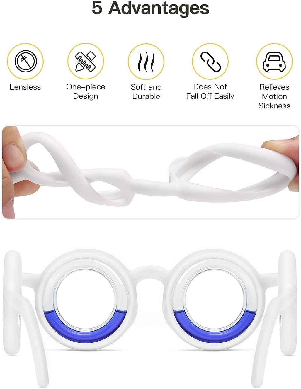 NEOISM Anti Motion Sickness Glasses Relieve Carsickness Airsickness Seasickness Glasses Ultra