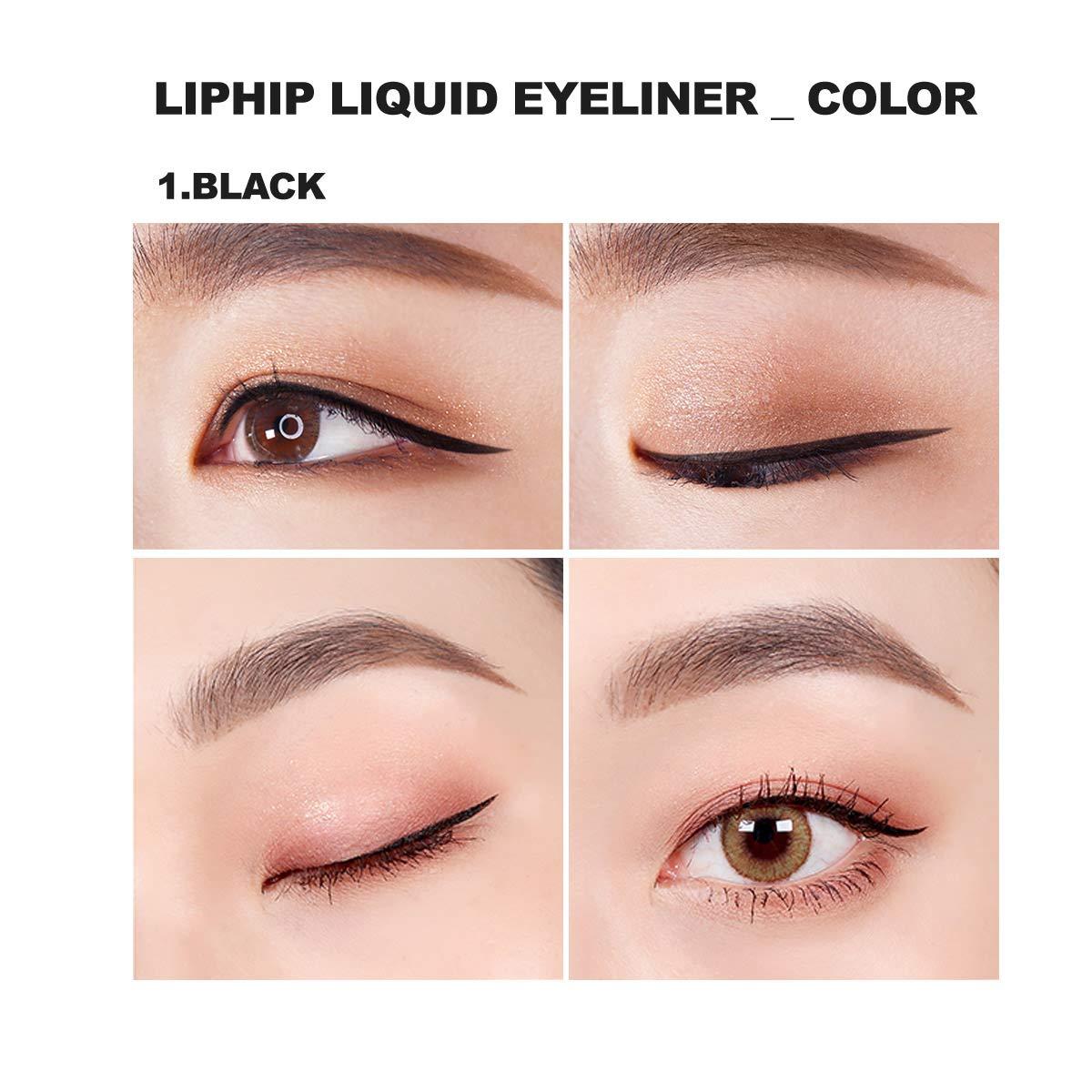 LIPHIP Liquid EyeLiner, Smudge proof Eyeliner, Sharp fine liquid