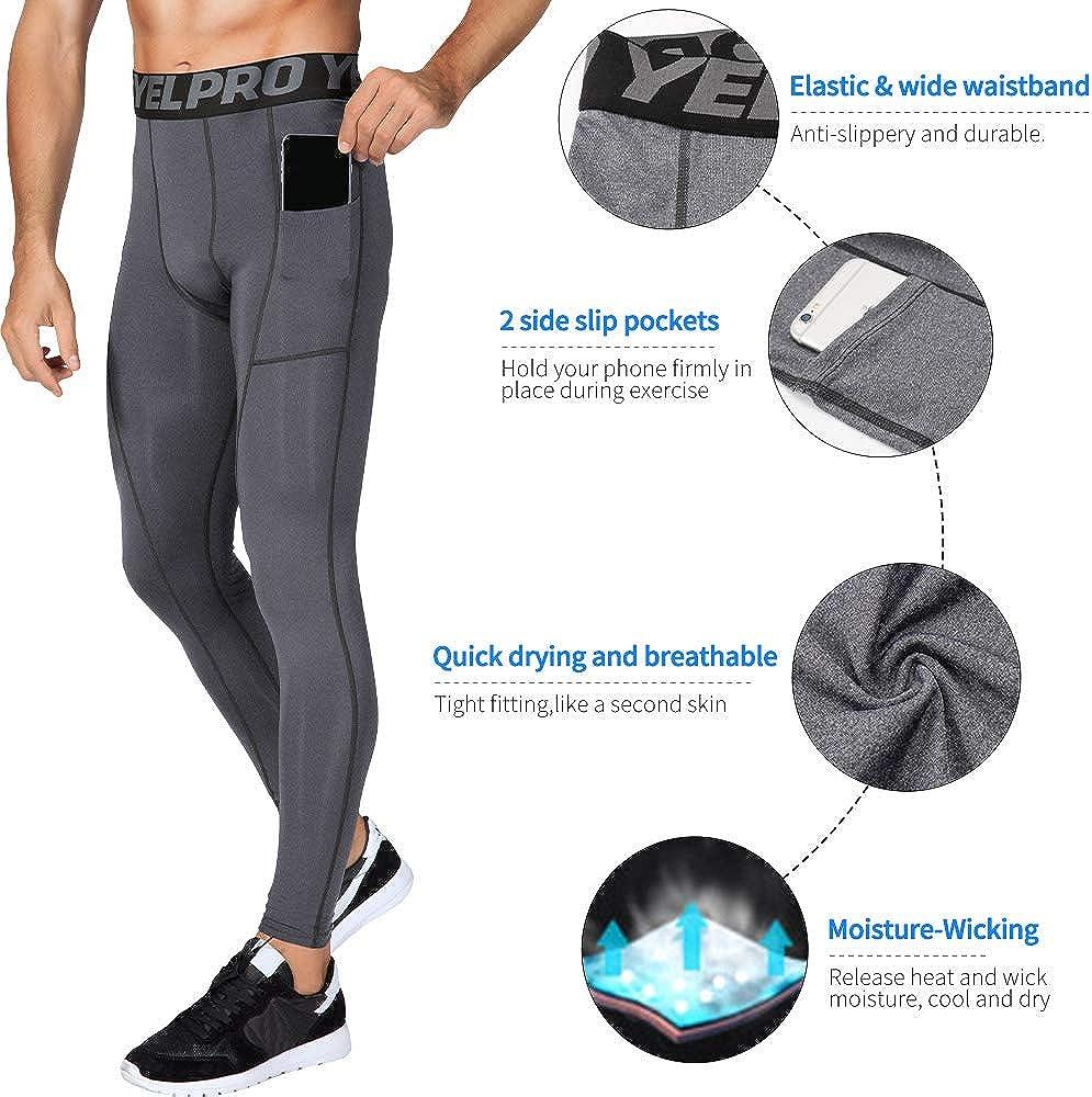 Men's Gym Compression Slim Tight Base Layer Sports Leggings