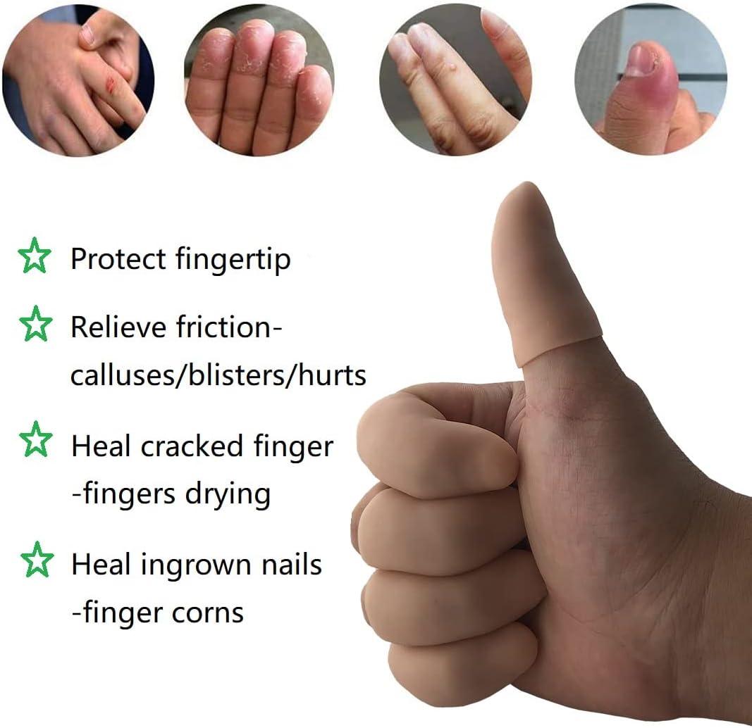 Silicone Finger Protectors 12pcs Finger Cots for Trigger Finger