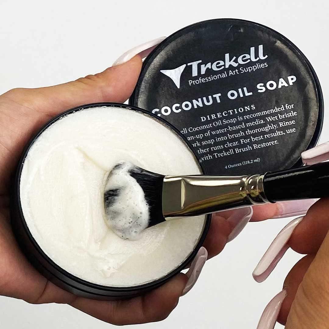 Trekell Coconut Oil Paint Brush Cleaner - Watercolor & Acrylic