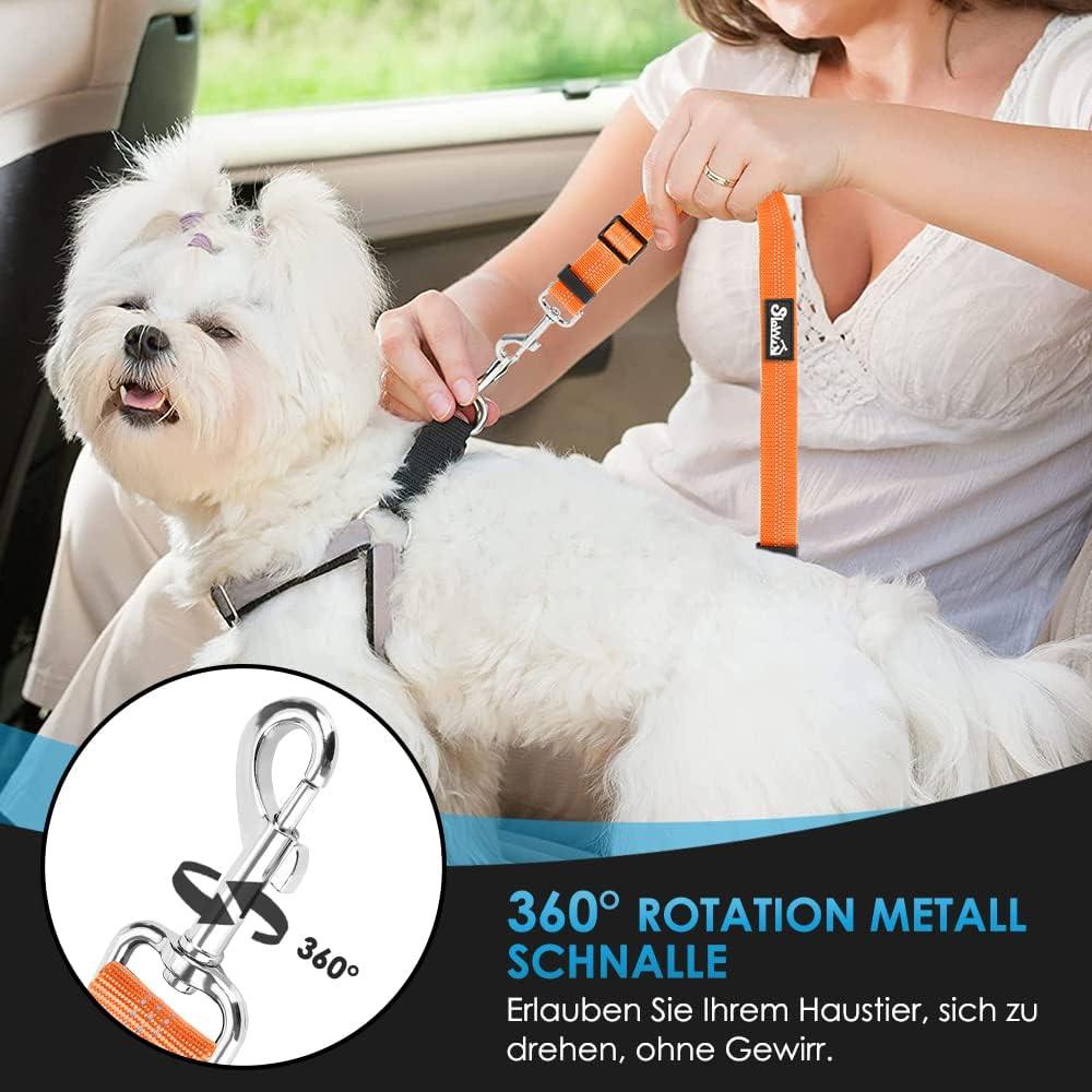 TSLRSA 2 X Car Safety Belt For Dogs, Universal Adjustable Nylon