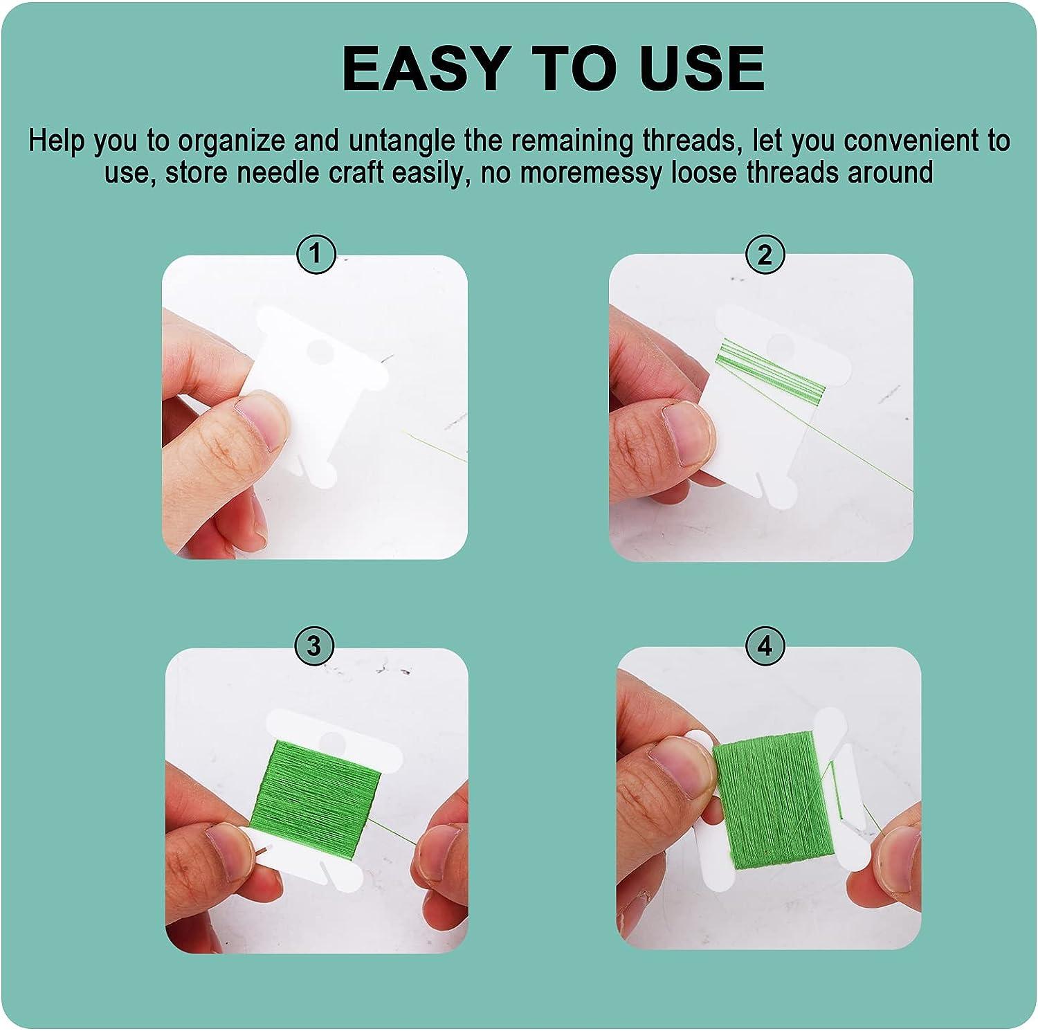 Plastic Floss Bobbins, Plastic Thread Cards