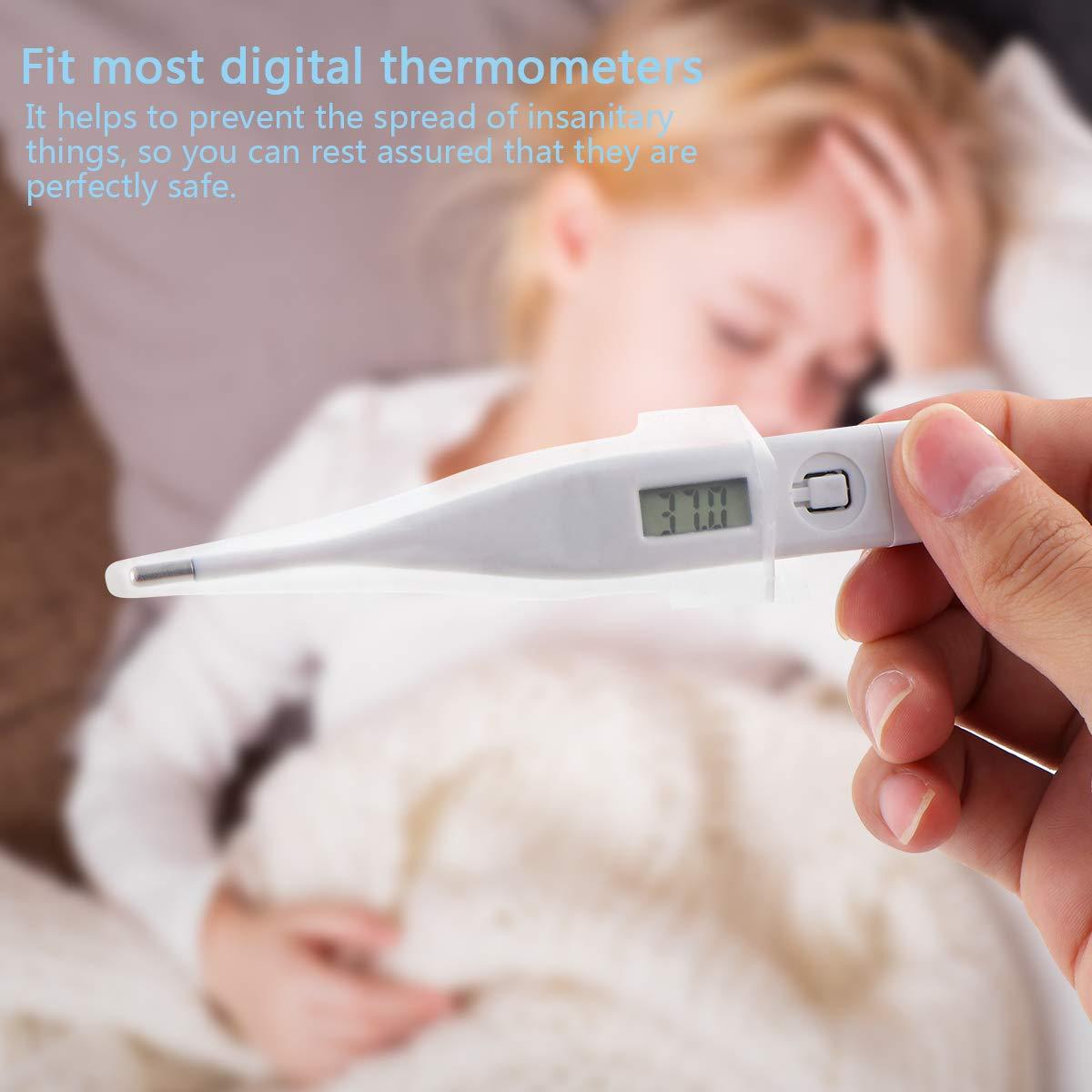 Disposable Digital Thermometer Covers 100 Probe Sleeves for Oral