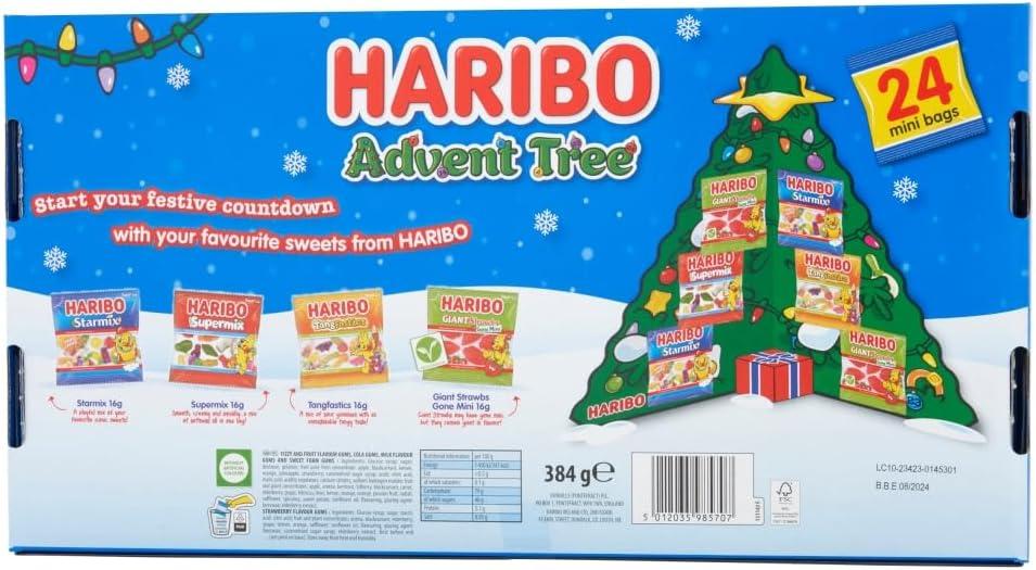HARIBO Advent Tree Sweets Christmas Advent Calendar 384g | Buy Now with  Express International Delivery | GoSupps.com
