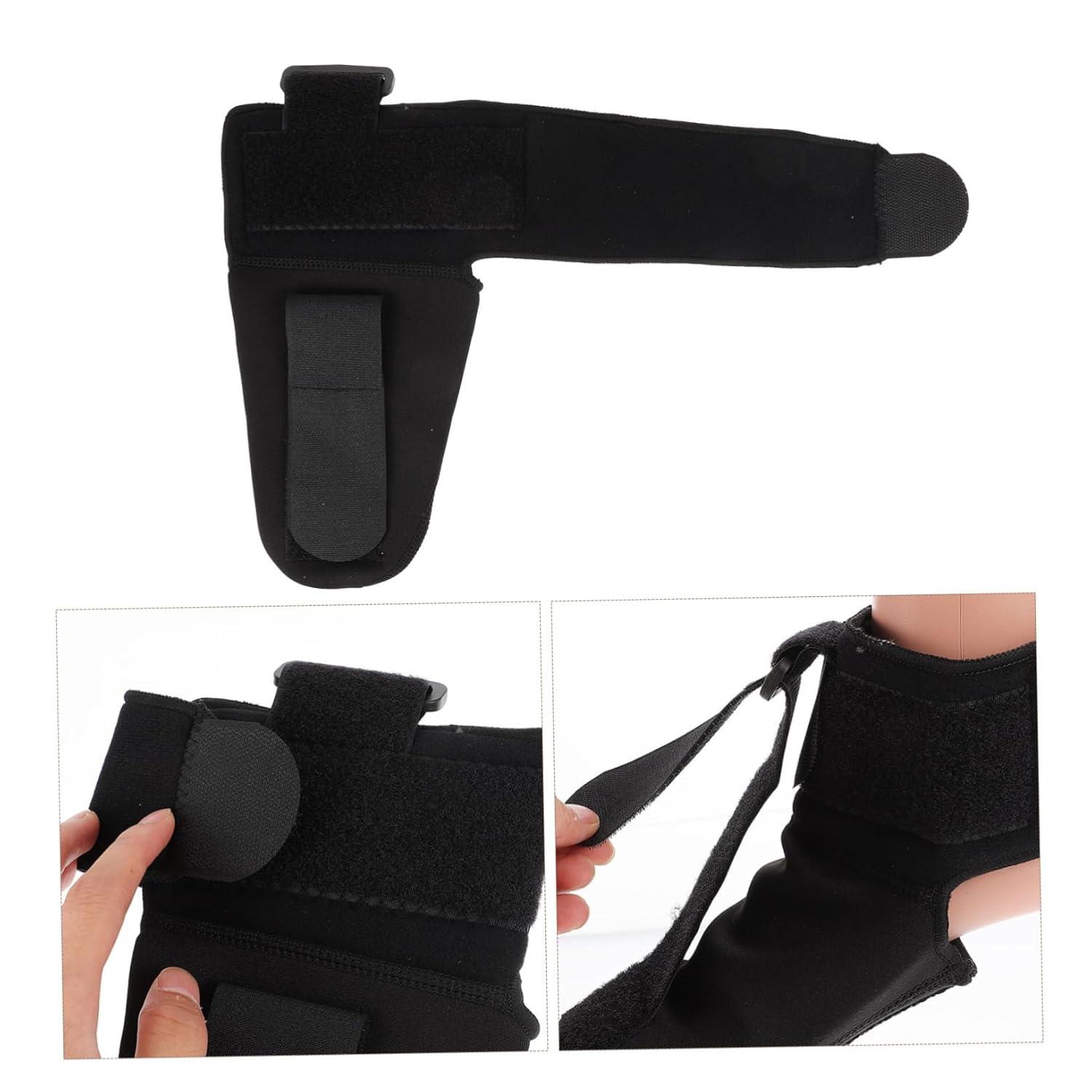 Adjustable Foot Inversion Protector Support Sleeve & Splint - Black ...