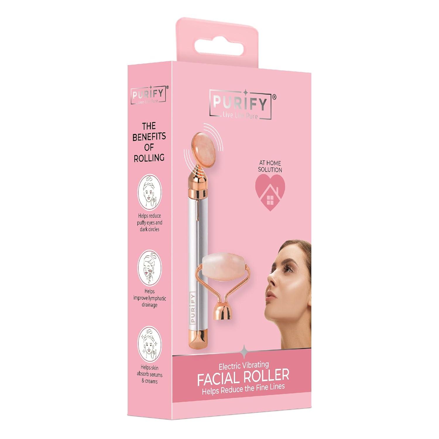 Purify 2 in 1 Vibrating Face Roller | Electric Jade Roller Massager for  Wrinkles & Eye Puffiness - Shop Internationally | Buy Now with Express  International Delivery | GoSupps.com