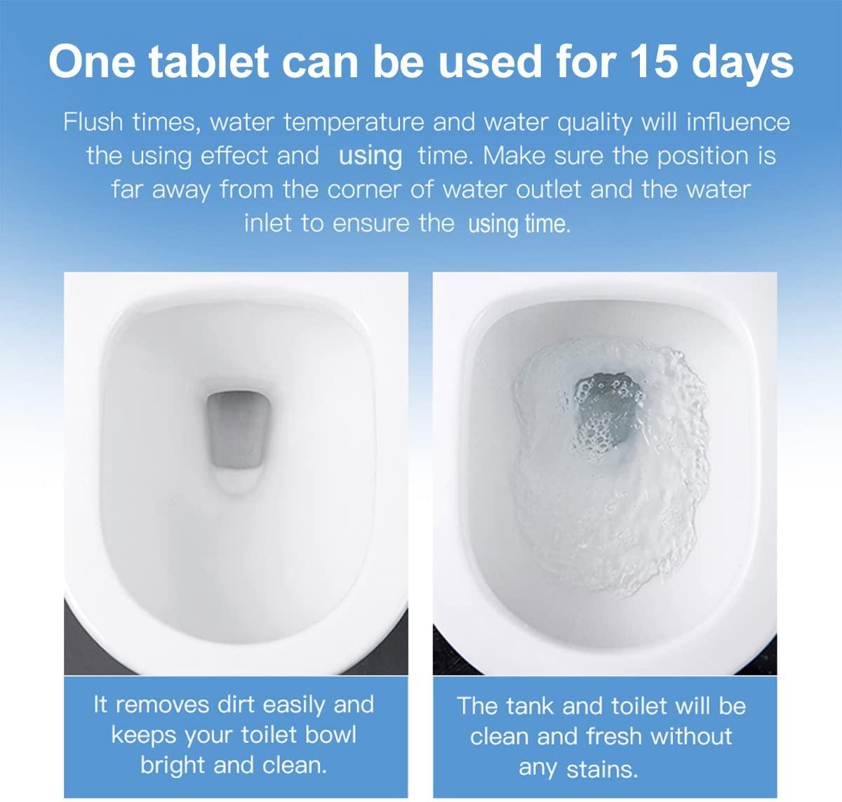 KIISIISO 12Pack Toilet Bowl Cleaner Tablets Automatic Tank Cleaner