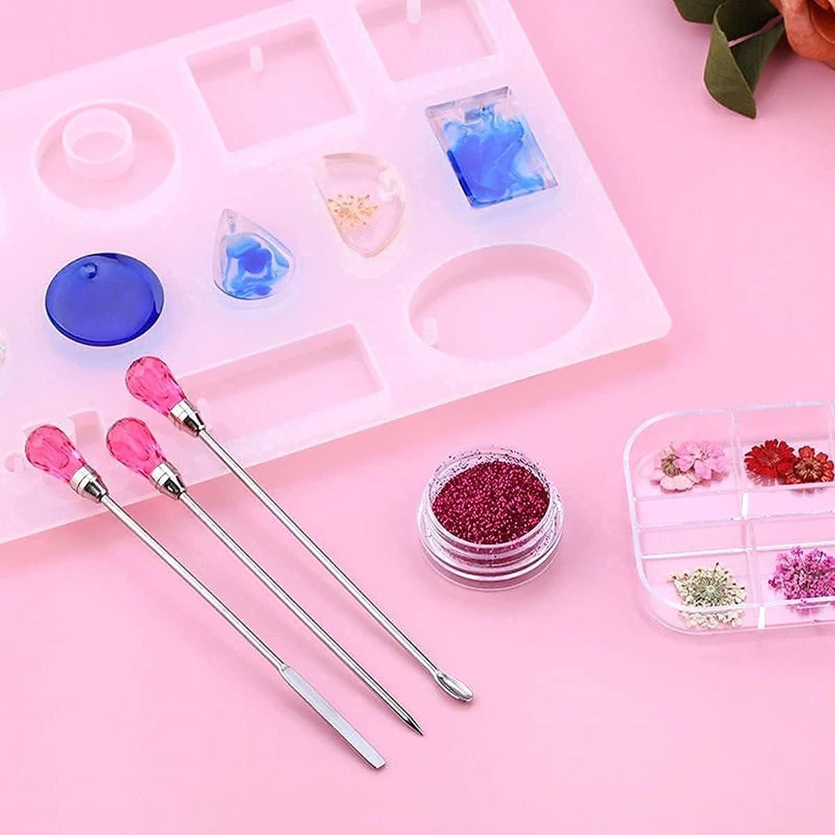 JF070 DIY Epoxy Resin Casting Jewelry Making Tools Kit Silicone Mat  Electronic Scale Measure Cup Dropper Stirring Stick Tweezers