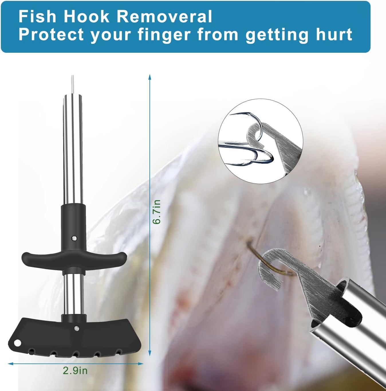 Fish Hook Remover Tools Kit Include 1 Piece Handheld Digital Fish Scale 1  Piece Fish Hook Remover Tool 1 Piece Fish Lip Gripper 1 Piece Fish Plier  with Sheath and 2 Pieces Fishing Tool Lanyards : Sports & Outdoors 