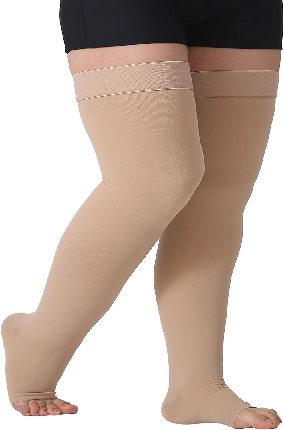 TOFLY Medical Thigh High Compression Stockings for Women Men
