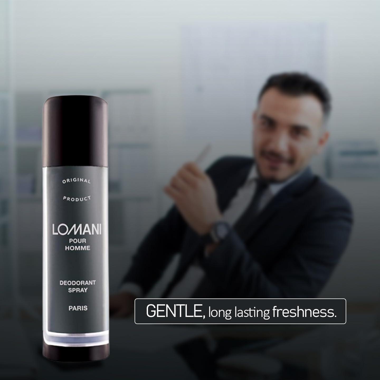 Lomani Pour Homme Deodorant For Men 200 ml Buy Now with Express