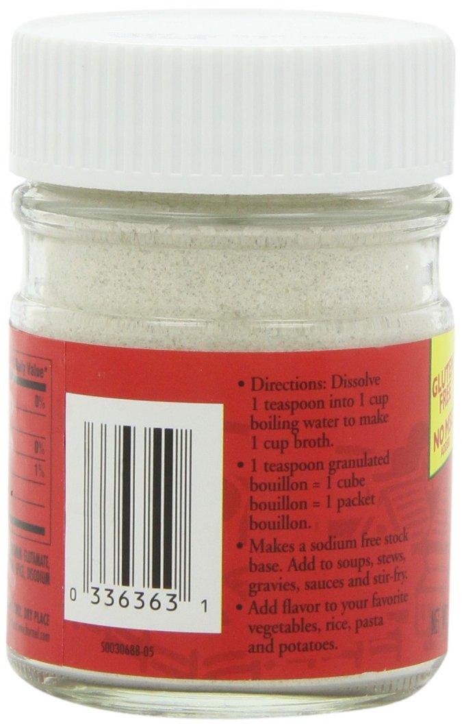 Herbox Granular Sodium Free Beef Bouillon, 3.3Ounce (Pack of 6)
