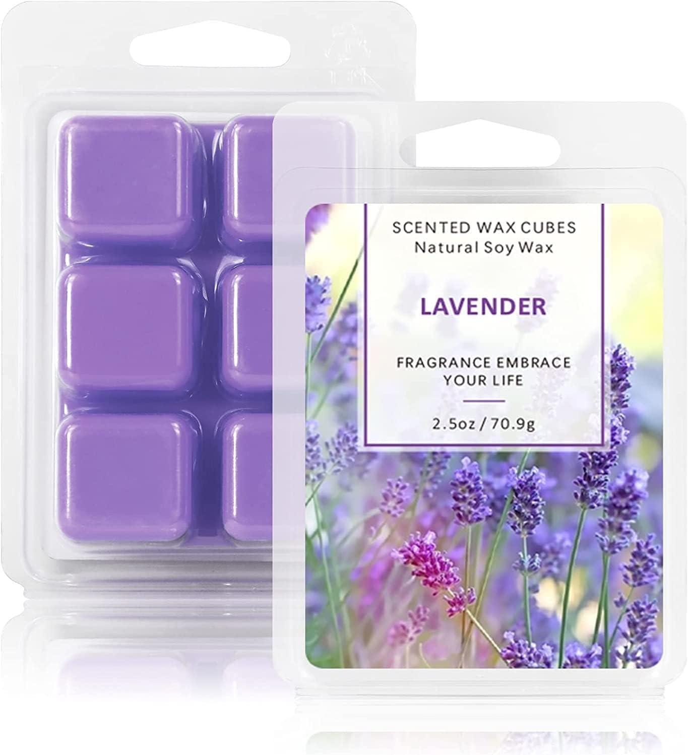 LA BELLEFE Wax Melts Wax Cubes, Lavender Scented Wax Melts for Warmers,  Natural Soy Wax Melts Birthday Gift Set, Scent Wax Cubes for Weddings,  Parties, Spa, Meditation (2.5oz/70.9g*2)