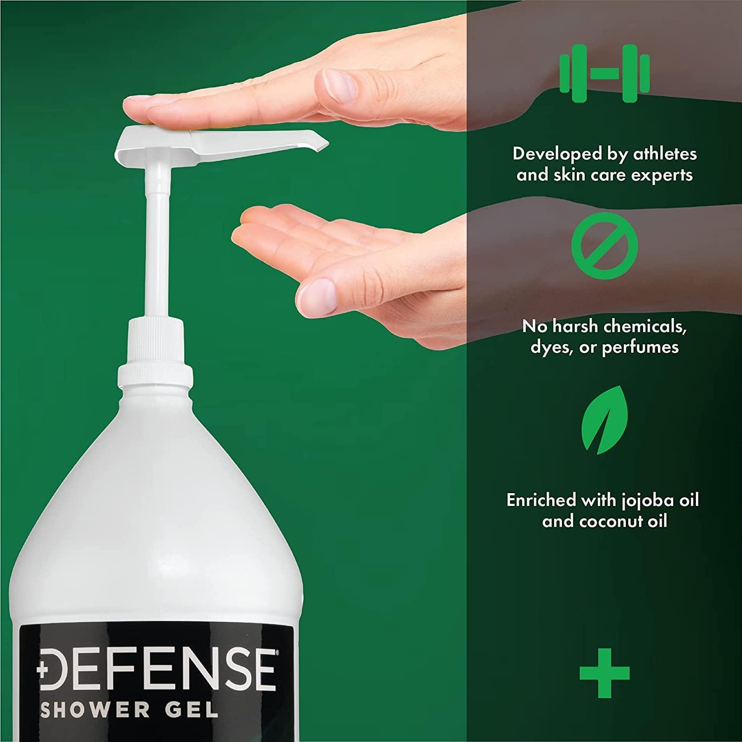 Defense Soap Peppermint Body Wash Shower Gel 1 Gallon (128 Fl Oz)