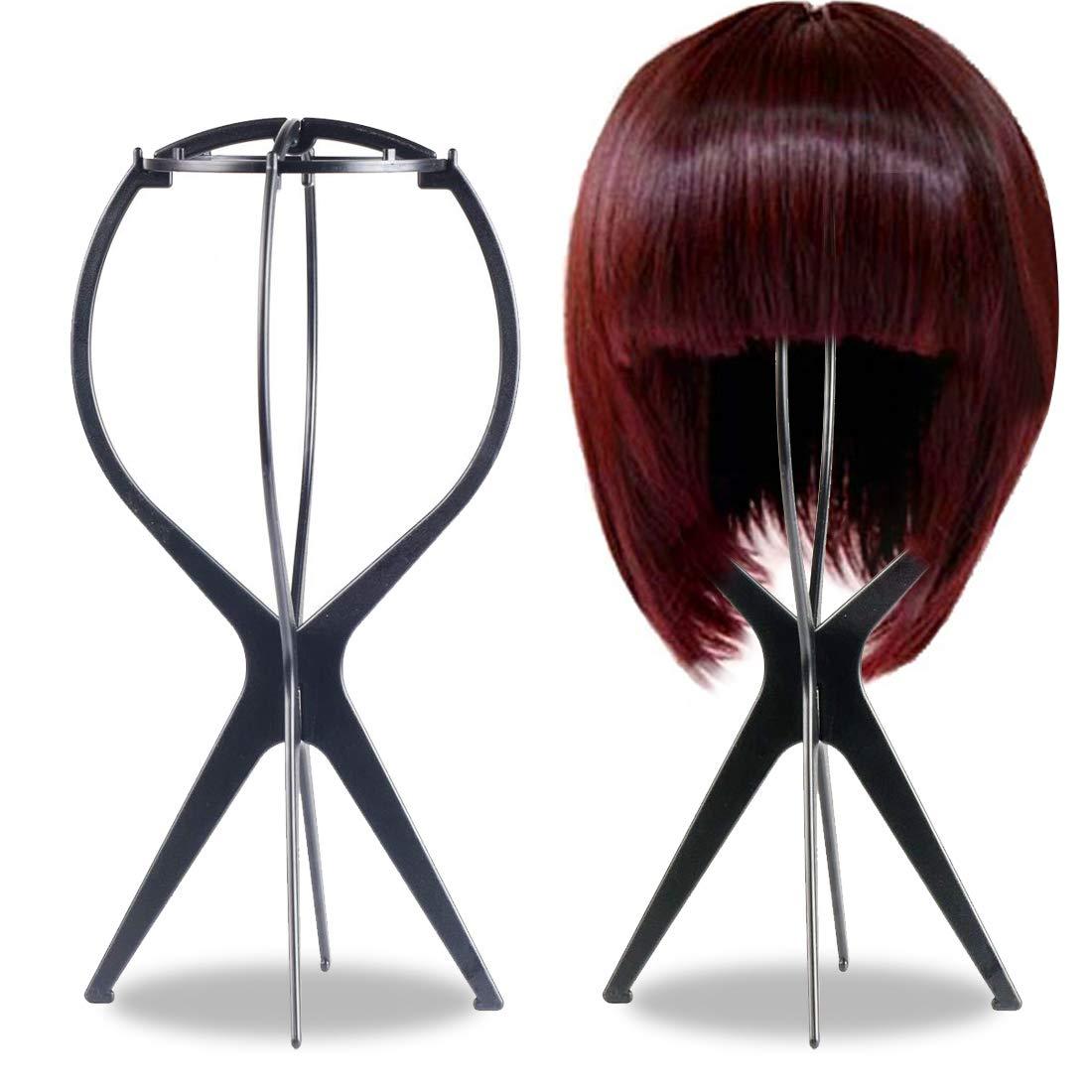  FOMIYES 6 Pcs plastic wig stand Portable Wig Dryer wig