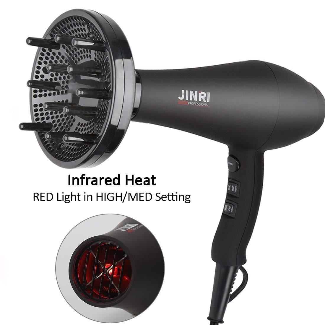 Hair Dryer 1875W, Negative Ionic Fast Dry Low Noise Blow Dryer