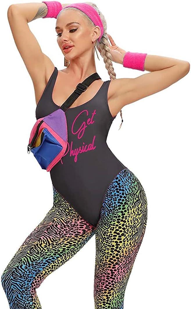 PINK NEON SWEATBANDS Wristbands Headband Bright Wrist Bands Fancy Dress