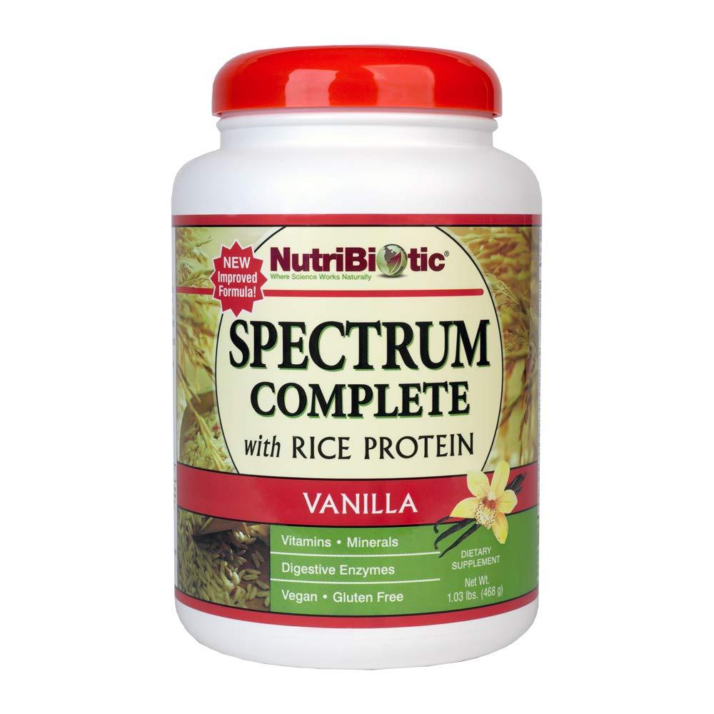 NutriBiotic Spectrum Complete with Rice Protein, Vanilla, 20 Oz