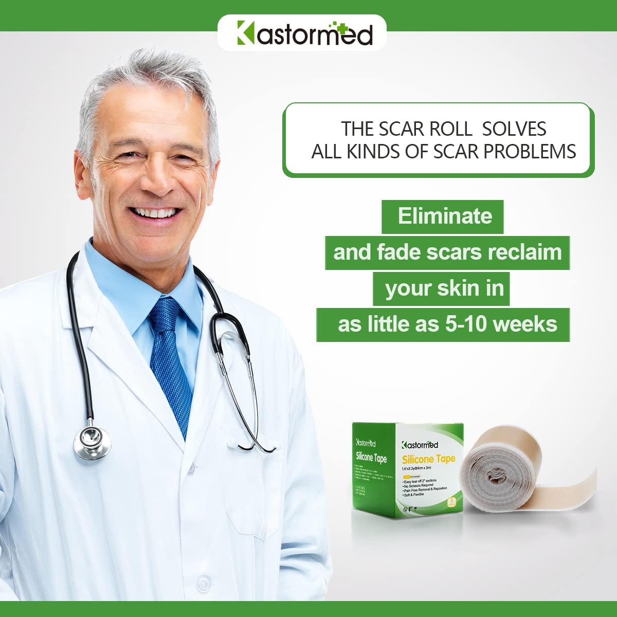 Silicone Tape for Scars, Soft Medical Tape Easy Removal for Keloid Bump